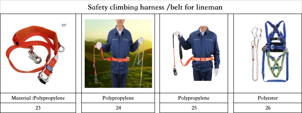 Anti-Fall Electrical Construction Safety Belts Personal Protective Equipment Fall Protection